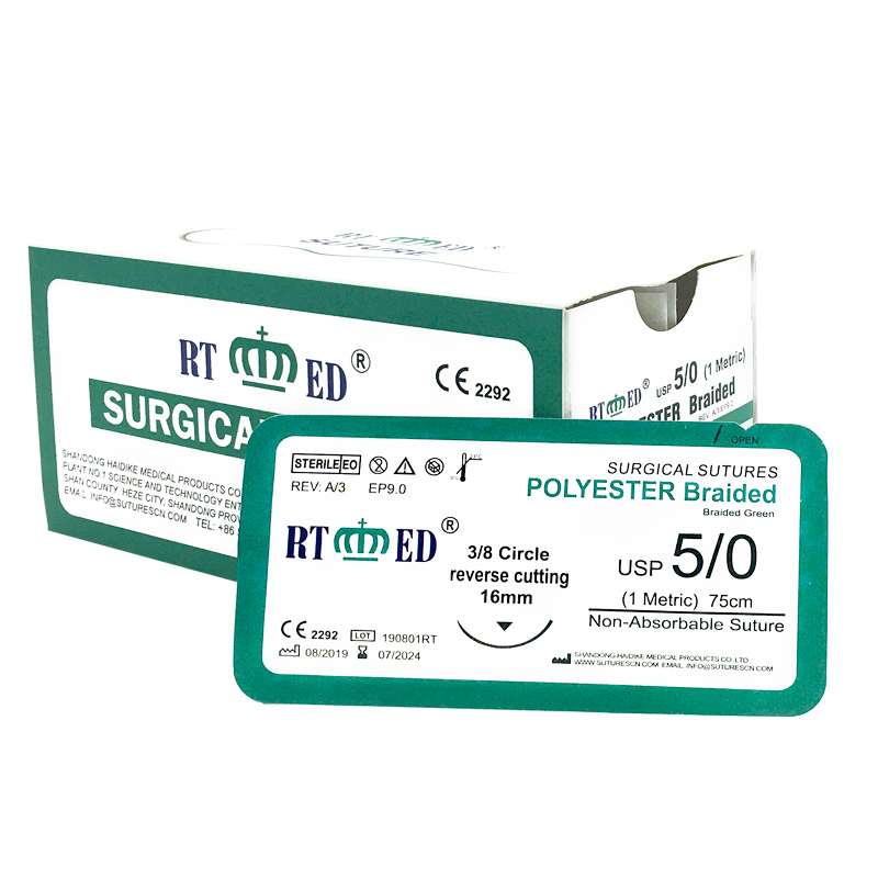 Polyester Non-absorbable Suture-China Suture,Surgical non-absorbable